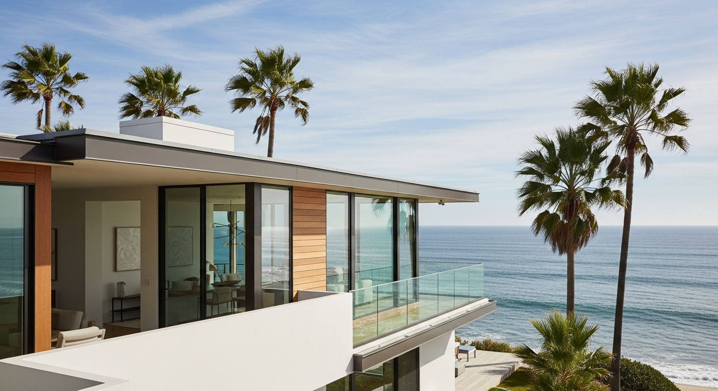 Coastal California home representative of Pacifica, California